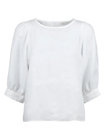 Carmen linen blouse SS25, White