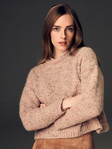 Stenströms knit, AW24 Alpace mix, lt. pink